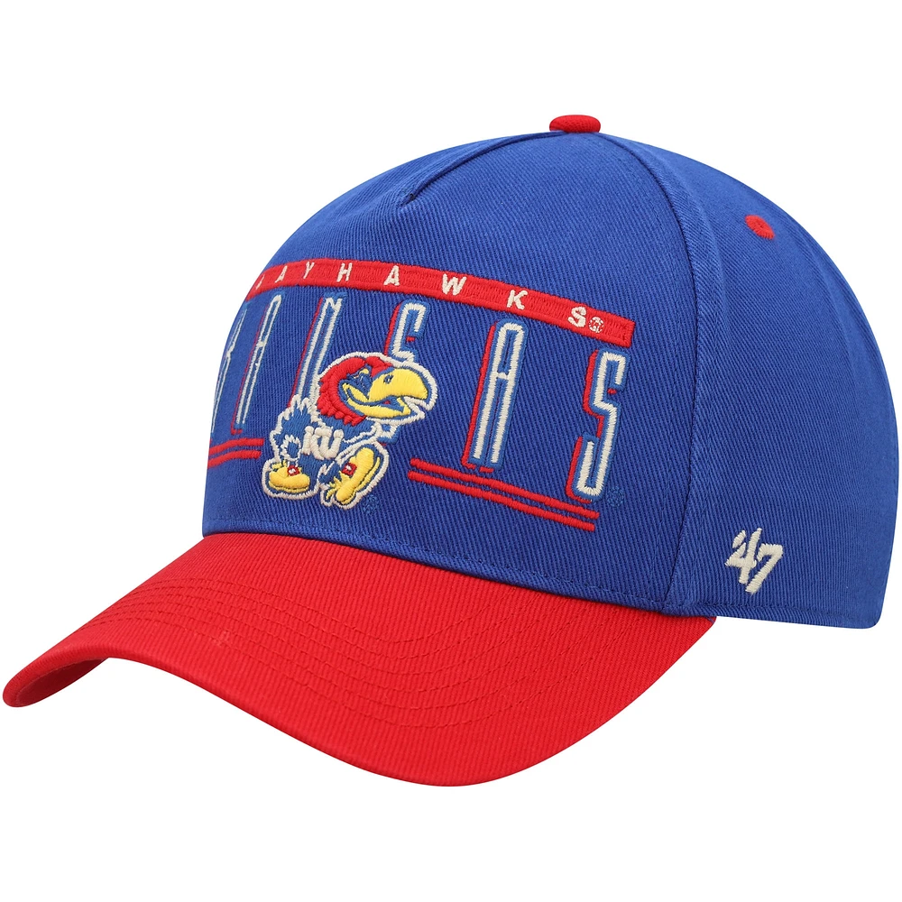 Casquette réglable à double tête d'attelage '47 Royal Kansas Jayhawks pour hommes