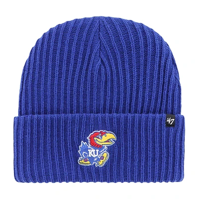 Bonnet en tricot à revers pour homme '47 Royal Kansas Jayhawks Harbor