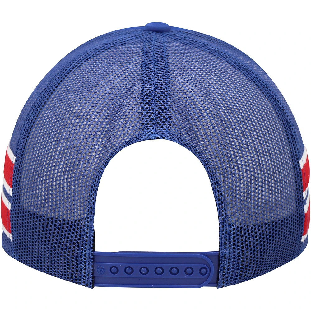 Men's '47 Royal Kansas Jayhawks Sideband Trucker Adjustable Hat