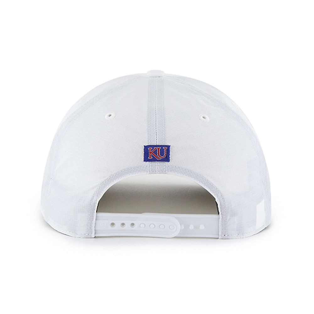 Men's '47 White Kansas Jayhawks Condor Hitch brrr° Adjustable Hat