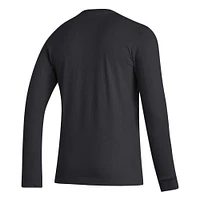 T-shirt à manches longues Adidas Kansas Jayhawks Honoring Black Excellence noir pour homme