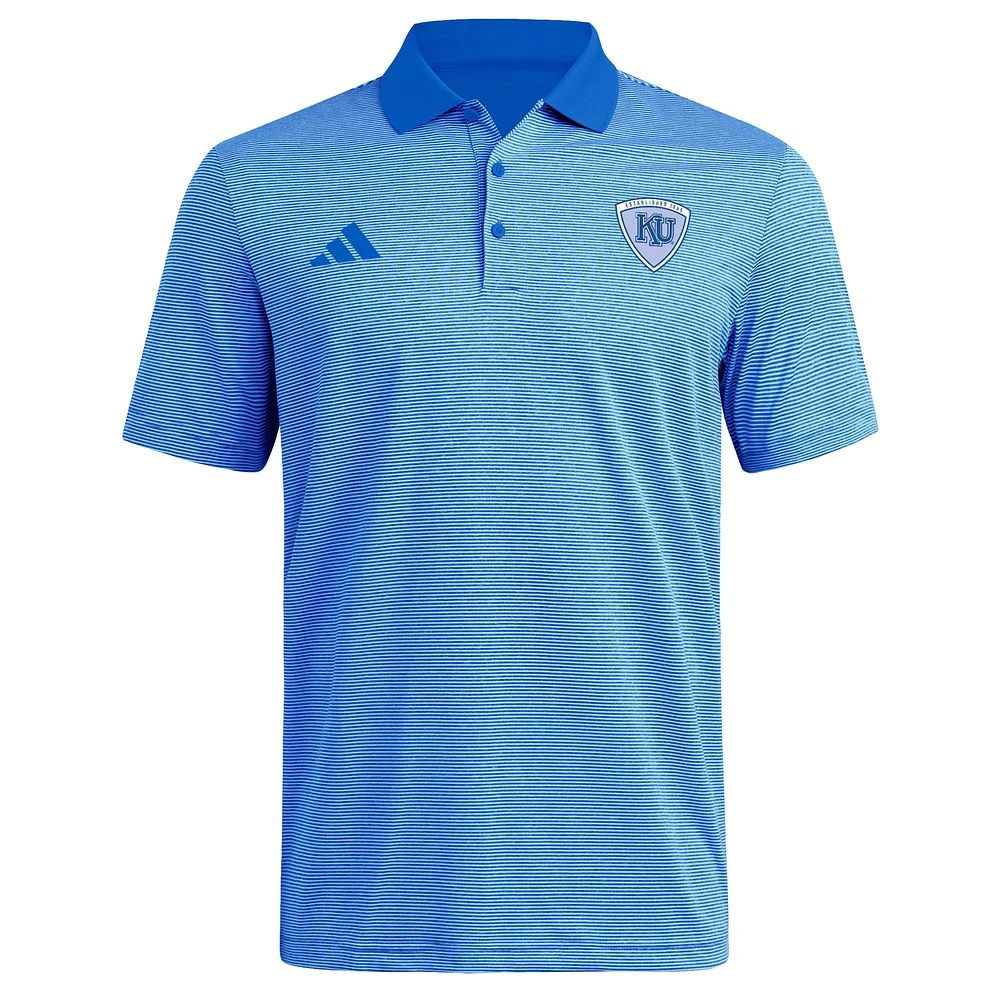 Men's adidas Blue Kansas Jayhawks Ultimate 365 Polo