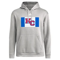 Men's adidas  Gray Kansas Jayhawks KC Pullover Hoodie