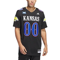 Men's adidas #00 Black Kansas Jayhawks Alternate Premier Jersey