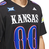 Men's adidas #00 Black Kansas Jayhawks Alternate Premier Jersey