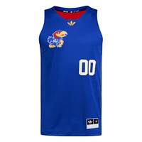Men's adidas #00 Royal/Red Kansas Jayhawks Black History Month Basketball Jersey