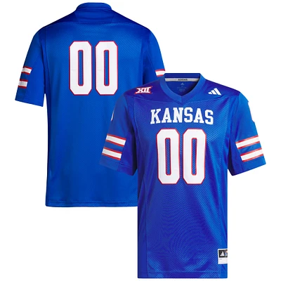 Adidas #00 Royal Kansas Jayhawks Premier Maillot de football pour homme