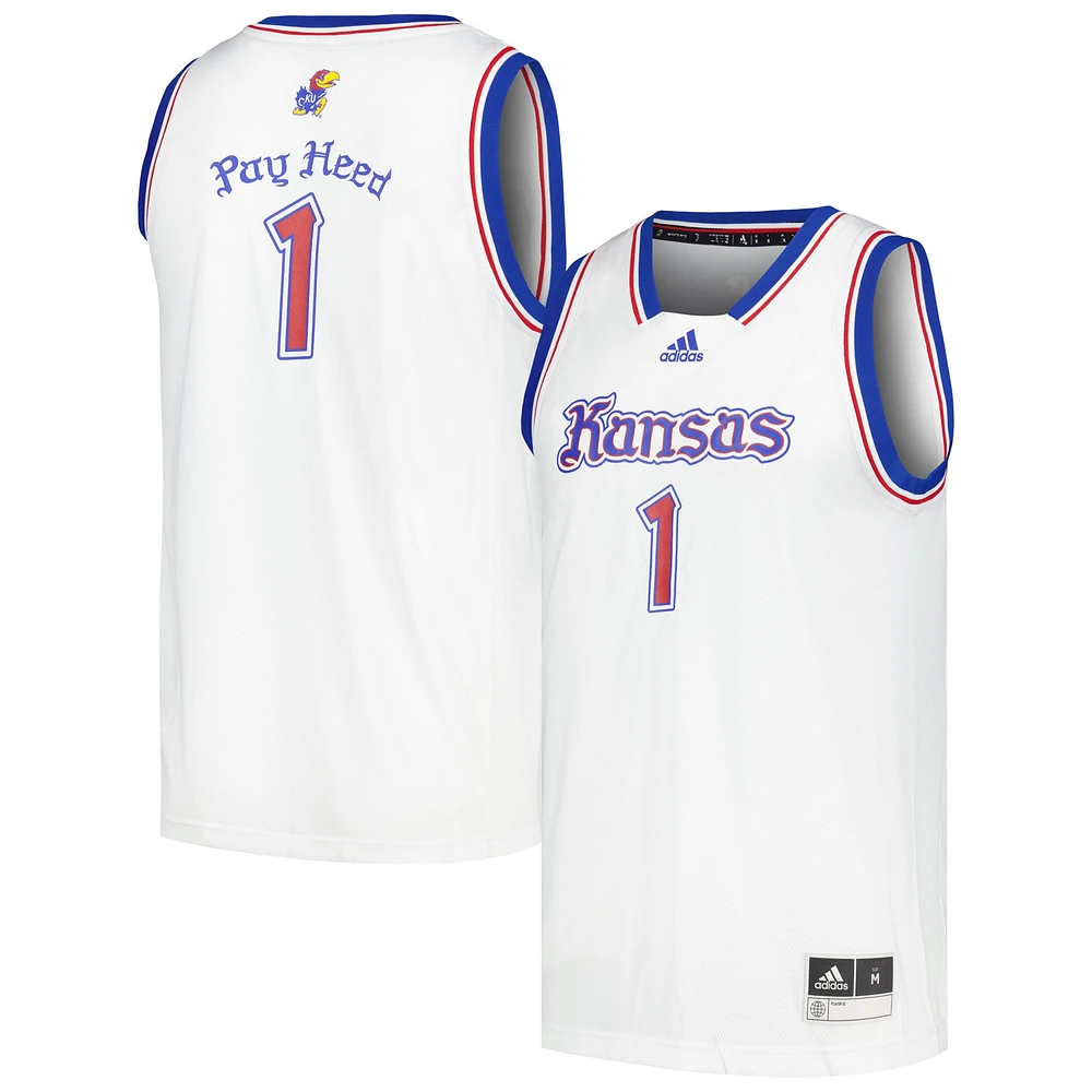 Men's adidas # Kansas Jayhawks Swingman Basketball Jersey