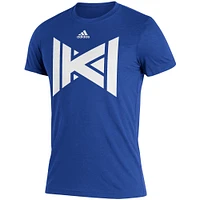 Men's adidas Royal Kansas Jayhawks Sideline Tri-Blend T-Shirt