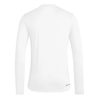 T-shirt à manches longues d'avant-match blanc adidas Kansas Jayhawks Together On-Court pour homme