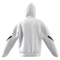 Men's adidas White Kansas Jayhawks Z.N.E. Full-Zip Hoodie