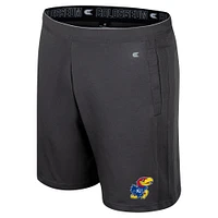 Men's Colosseum Charcoal Kansas Jayhawks Forget Shorts