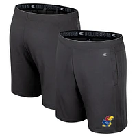 Men's Colosseum Charcoal Kansas Jayhawks Forget Shorts