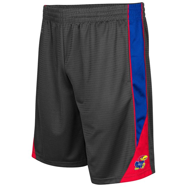 Colosseum Charcoal Kansas Jayhawks Turnover Short pour homme