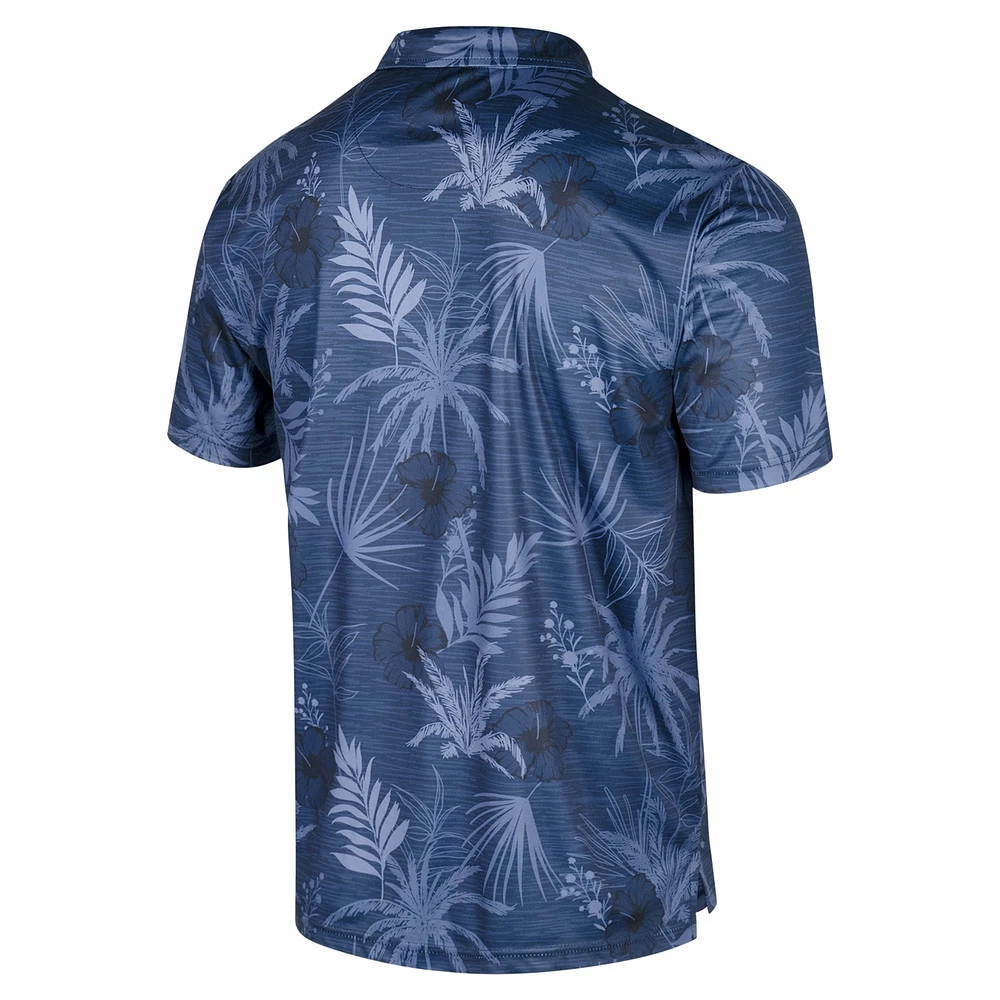 Men's Colosseum Royal Kansas Jayhawks Big & Tall Palms Polo