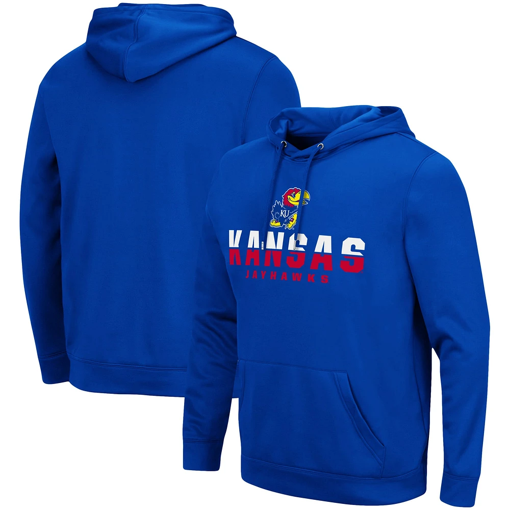 Sweat à capuche Colosseum Royal Kansas Jayhawks Lantern pour homme