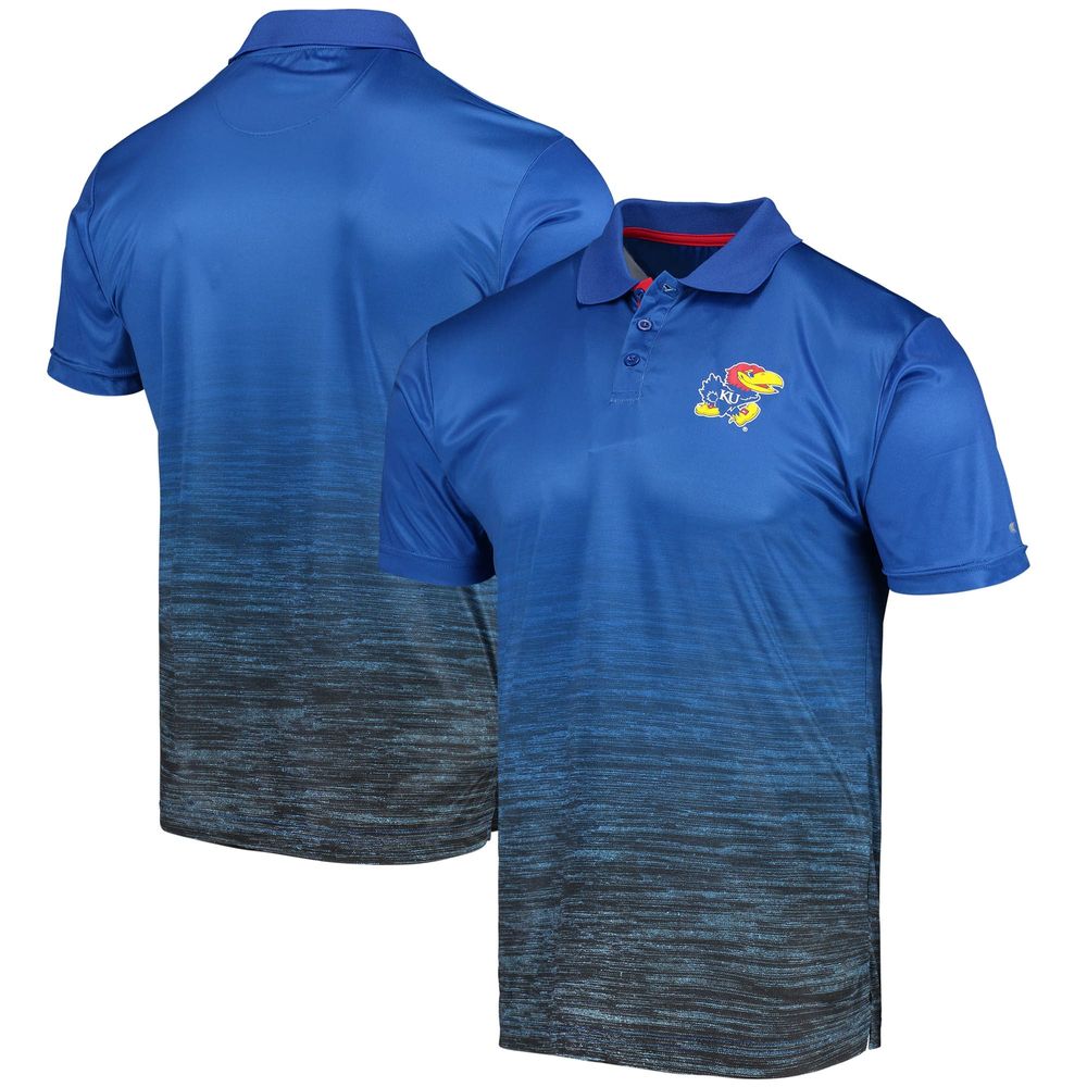 Men's Colosseum Royal Kansas Jayhawks Marshall Polo