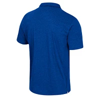 Men's Colosseum  Royal Kansas Jayhawks No Problemo Polo