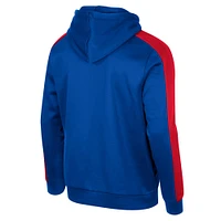 Men's Colosseum  Royal Kansas Jayhawks Reese Full-Zip Hoodie