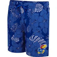 Men's Colosseum Royal Kansas Jayhawks The Dude Swim Shorts