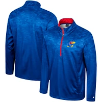 Colosseum Royal Kansas Jayhawks The Machine Veste à demi-zip pour homme