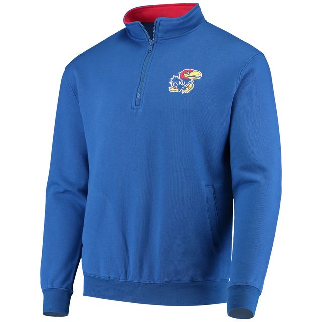 Veste Colosseum Royal Kansas Jayhawks Tortugas Logo Quarter-Zip pour homme