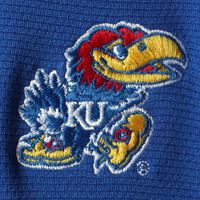 Men's Columbia Golf Royal Kansas Jayhawks Shotgun Omni-Wick Quarter-Zip Pullover Jacket