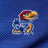 Men's Columbia Royal Kansas Jayhawks Scorecard Quarter-Zip Jacket