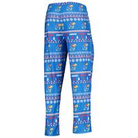 Men's Concepts Sport Royal Kansas Jayhawks Ugly Sweater Long Sleeve T-Shirt and Pants Sleep Set