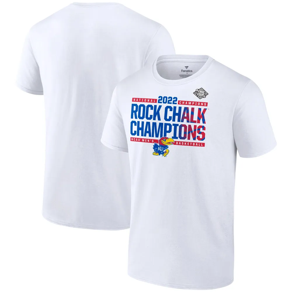 indebære Vær opmærksom på Mordrin Lids Kansas Jayhawks Fanatics Branded 2022 NCAA Men's Basketball National  Champions Bounce T-Shirt - White | Green Tree Mall