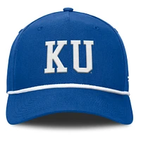 Men's Fanatics Royal Kansas Jayhawks Foul Ball Rope Adjustable Hat