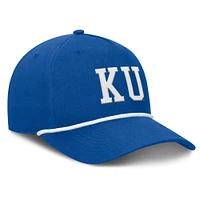 Men's Fanatics Royal Kansas Jayhawks Foul Ball Rope Adjustable Hat