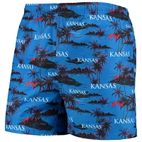 Maillot de bain FOCO Royal Kansas Jayhawks Island Palm pour homme