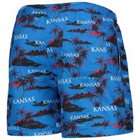 Men's FOCO Royal Kansas Jayhawks Island Palm Swim Trunks