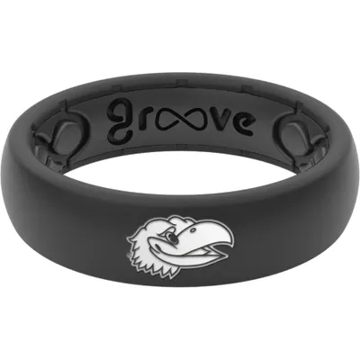 Kansas Jayhawks Groove Life Thin Ring - Black