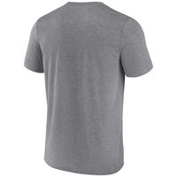 Men's Heathered Gray Kansas Jayhawks 2022 NCAA Basketball National Champions Synthetic T-Shirt