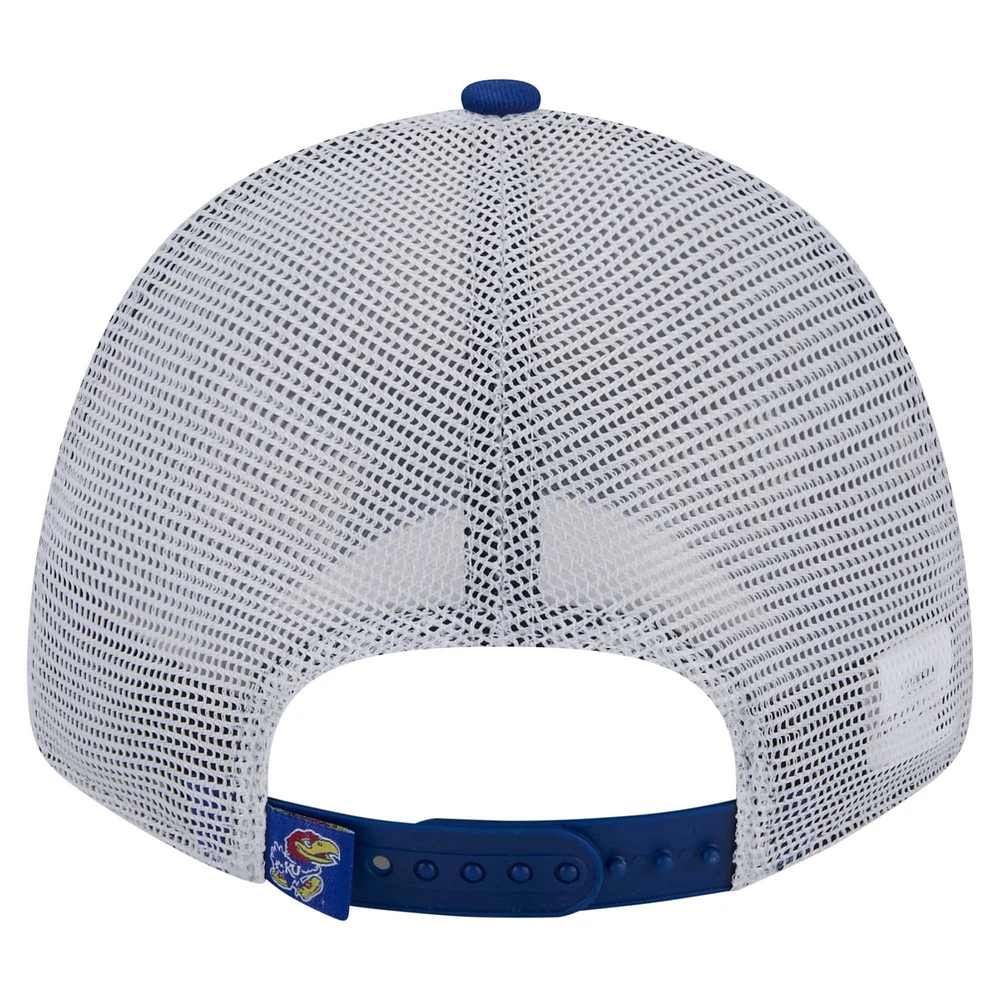 Casquette ajustable 9FORTY pour homme New Era Royal Kansas Jayhawks