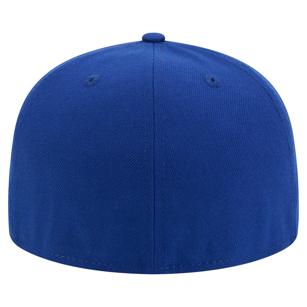 Casquette ajustée Vault 59FIFTY Royal Kansas Jayhawks pour homme de New Era