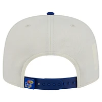 Casquette à visière plate blanche New Era Kansas Jayhawks 9FIFTY pour homme