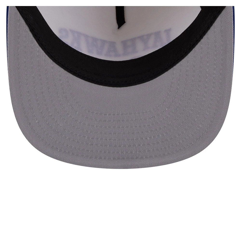 Casquette à visière plate blanche New Era Kansas Jayhawks 9FIFTY pour homme