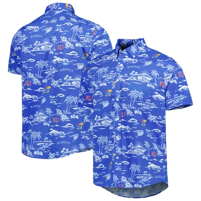 Kansas Jayhawks Reyn Spooner Performance Button-Down Shirt - Royal