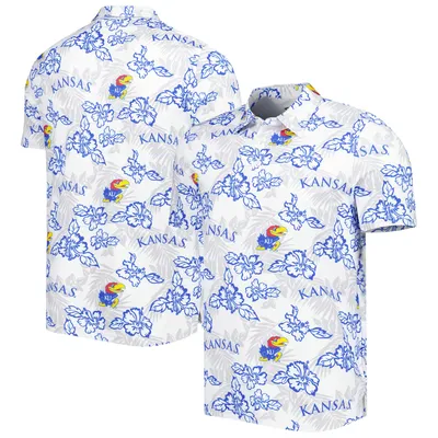 Kansas Jayhawks Reyn Spooner Performance Polo - White