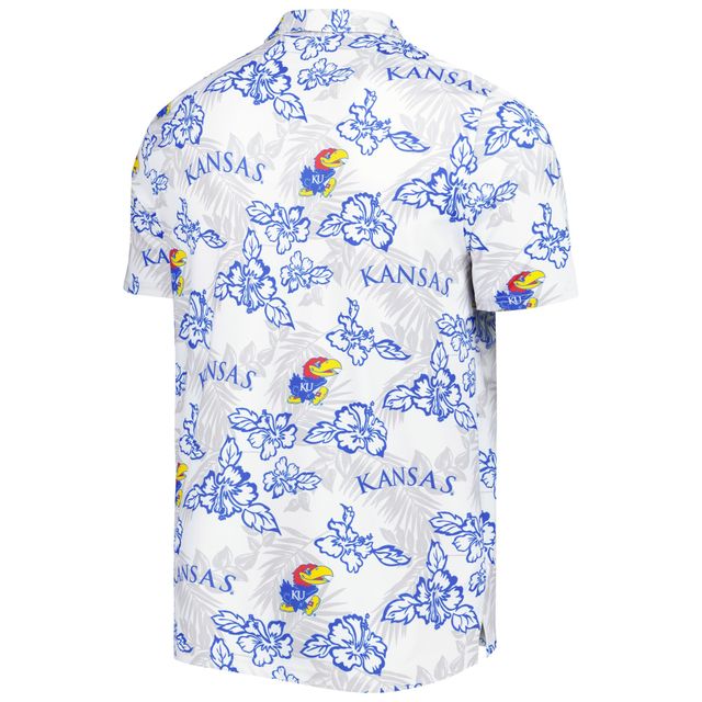 Polo performance Reyn Spooner des Kansas Jayhawks pour homme, blanc