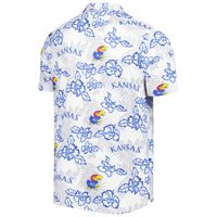 Men's Reyn Spooner White Kansas Jayhawks Performance Polo