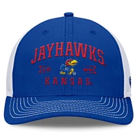 Casquette réglable Top of the World Royal Kansas Jayhawks Carson Trucker pour hommes