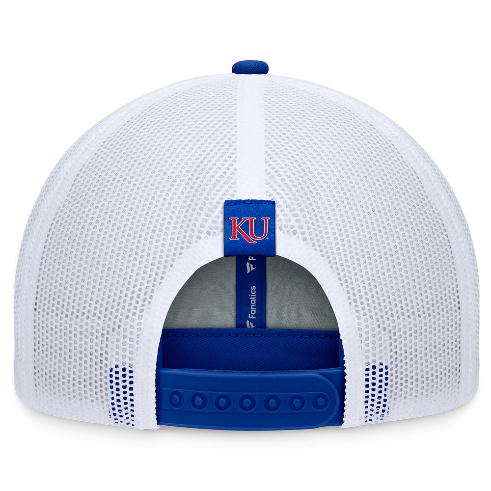 Men's Top of the World Royal Kansas Jayhawks Carson Trucker Adjustable Hat