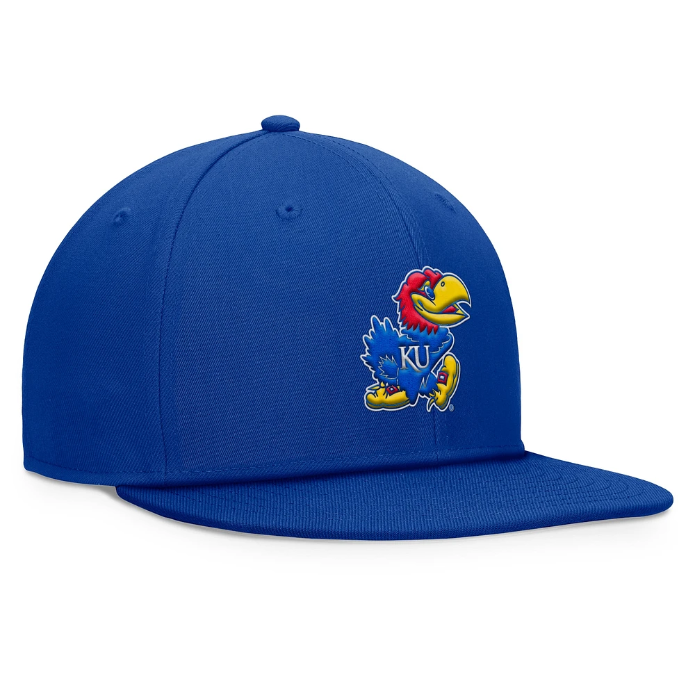 Casquette Snapback fondamentale Top of the World Royal Kansas Jayhawks pour hommes