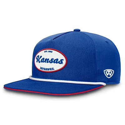 Casquette ajustable Iron Golfer Top of the World Royal Kansas Jayhawks pour homme
