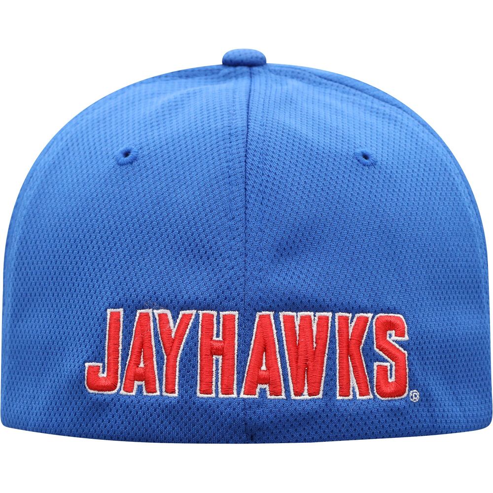 Men's Top of the World Royal Kansas Jayhawks Reflex Logo Flex Hat