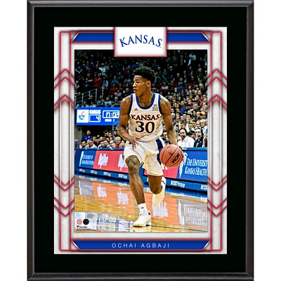 Ochai Agbaji Kansas Jayhawks 10.5" x 13" Sublimated Player Plaque
